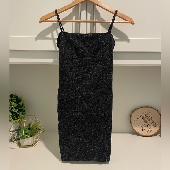 Bershka Dresses & Skirts - Y2K Core Sparkly Metallic Mini Dress